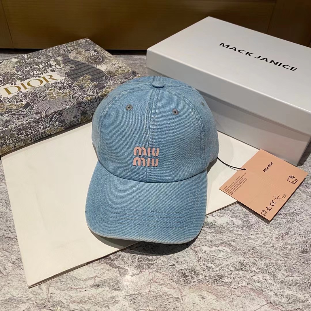 Miu Miu New Denim Baseball Cap