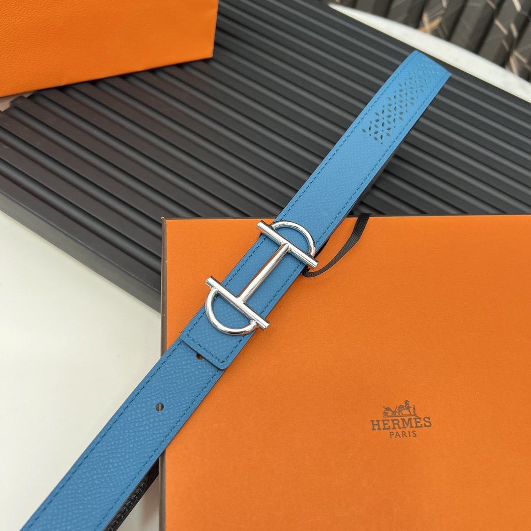 Hermes Reversible Belt in Swift and Epsom Calfskin