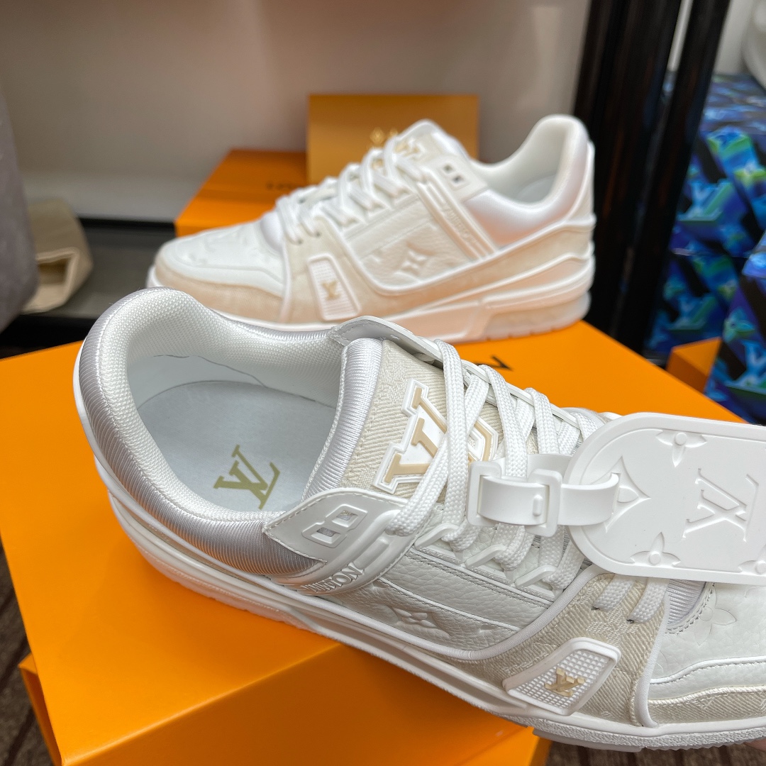 Louis Vuitton couple models DIY buckle sneakers sneakers