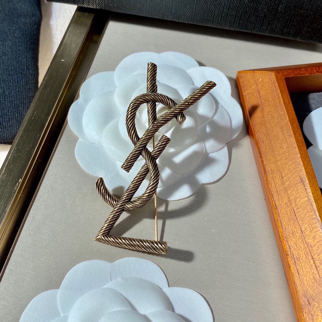 Saint Laurent YSL brooch