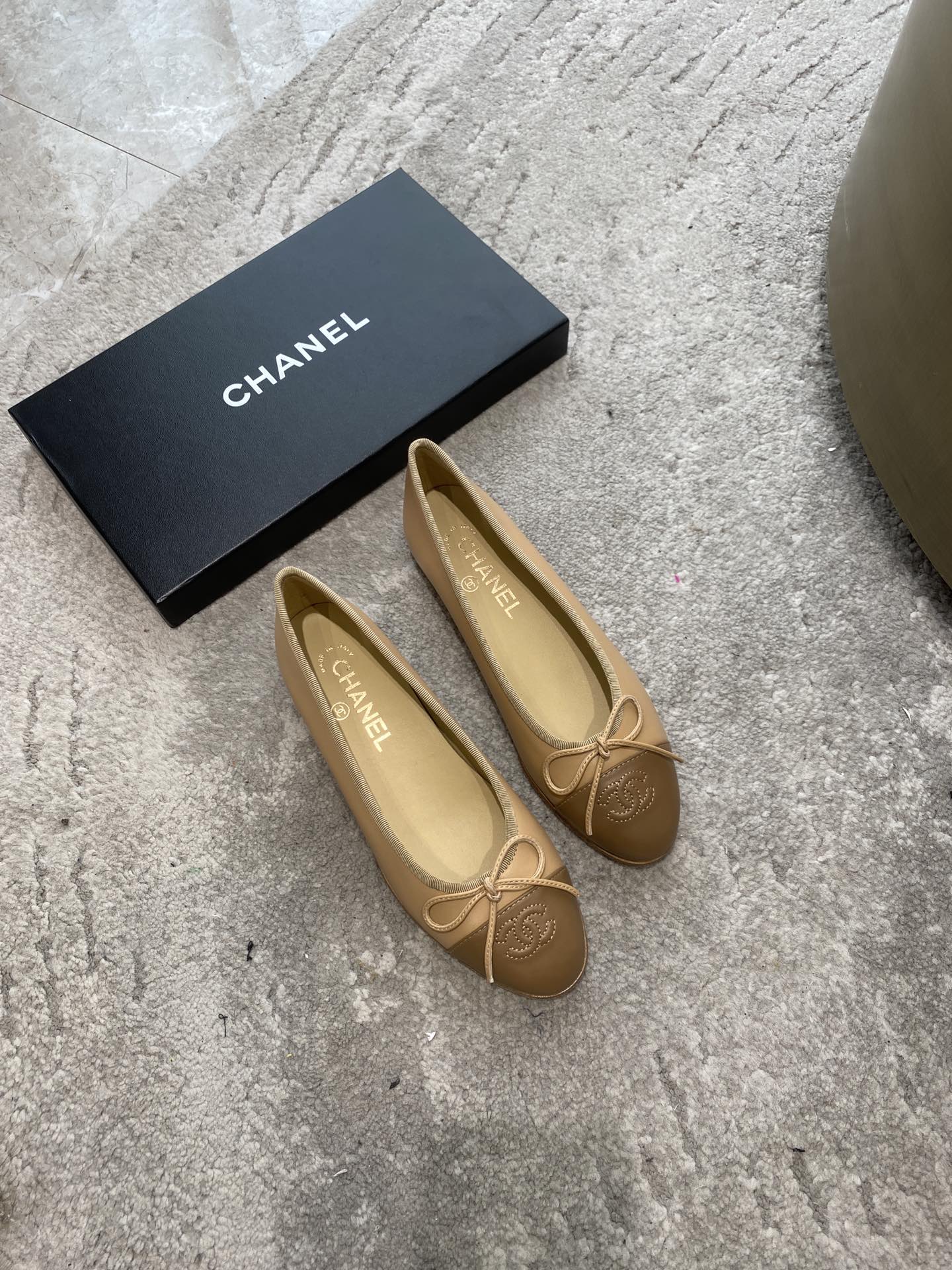 CHANEL ballet shoes Imported custom leather Italy imported leather outsole