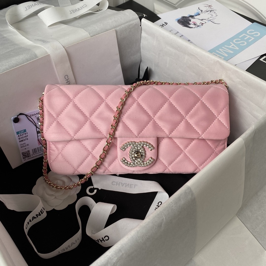 Chanel 23A Hot Selling Pearl Stick Bag AS3791, Top Quality Size: 11.5 * 26 * 4cm