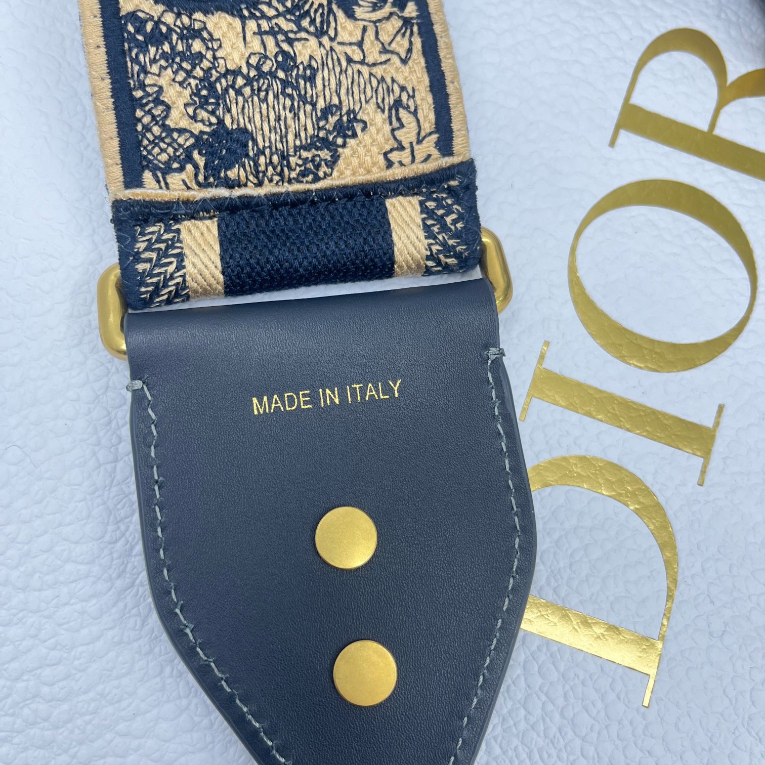 Dior tiger blue shoulder strap
