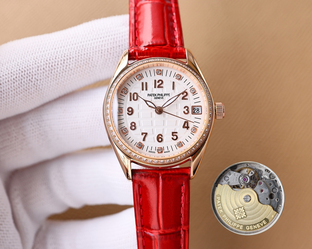 Patek Philippe Fashion Ladies Watch Simple Three Needle