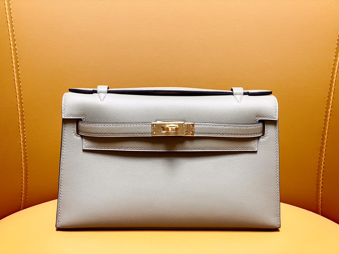 Mini Kelly generation swift asphalt gray gold buckle