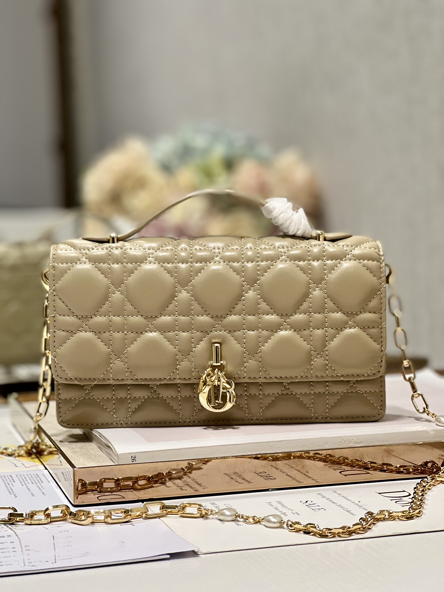 lady Dior ❤ Pearl Clutch Bag 