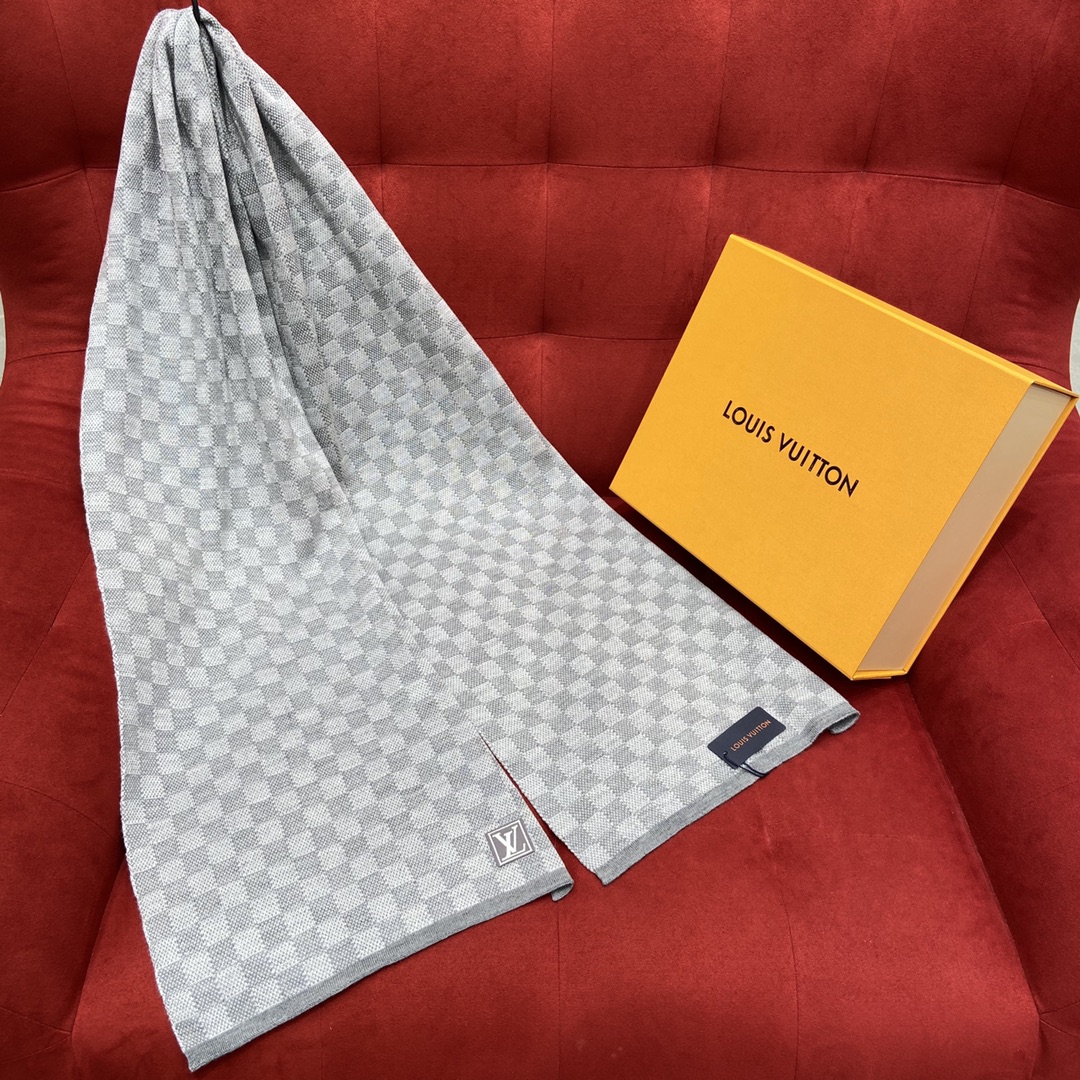 𝐋𝐨𝐮𝐢𝐬 𝐯𝐮𝐢𝐭𝐭𝐨𝐧 Checkered Men's Scarf 100% Wool