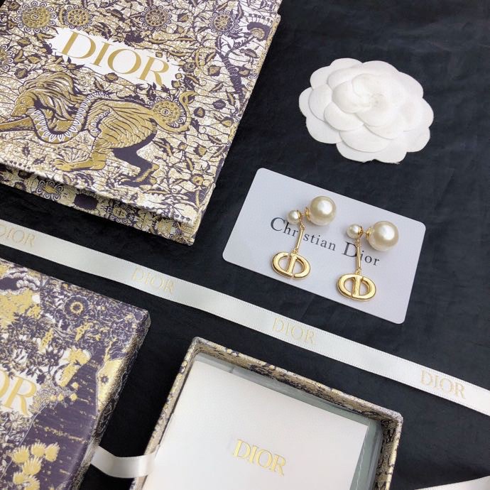 Dior stud earrings