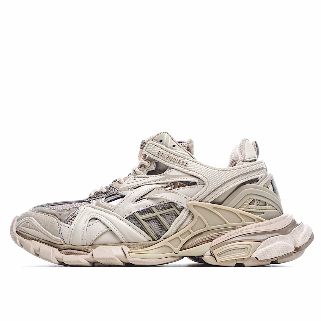 Balenciaga Sneaker Tess s.Gomma MAILLE WHITE/ORANGE