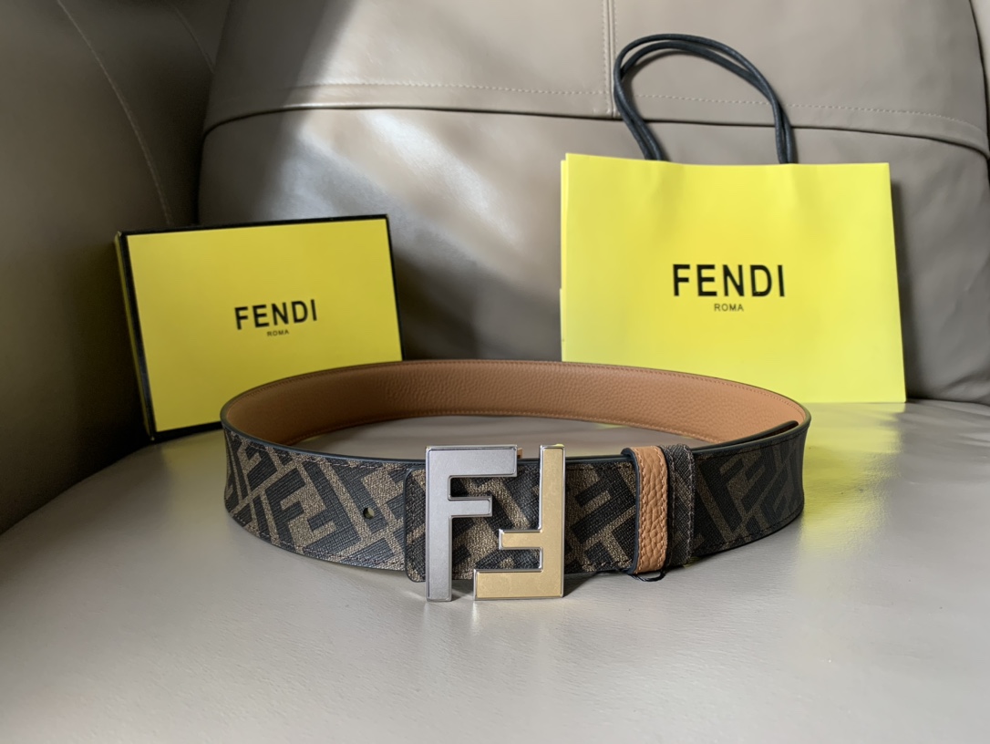 FENDI men's casual reversible belt