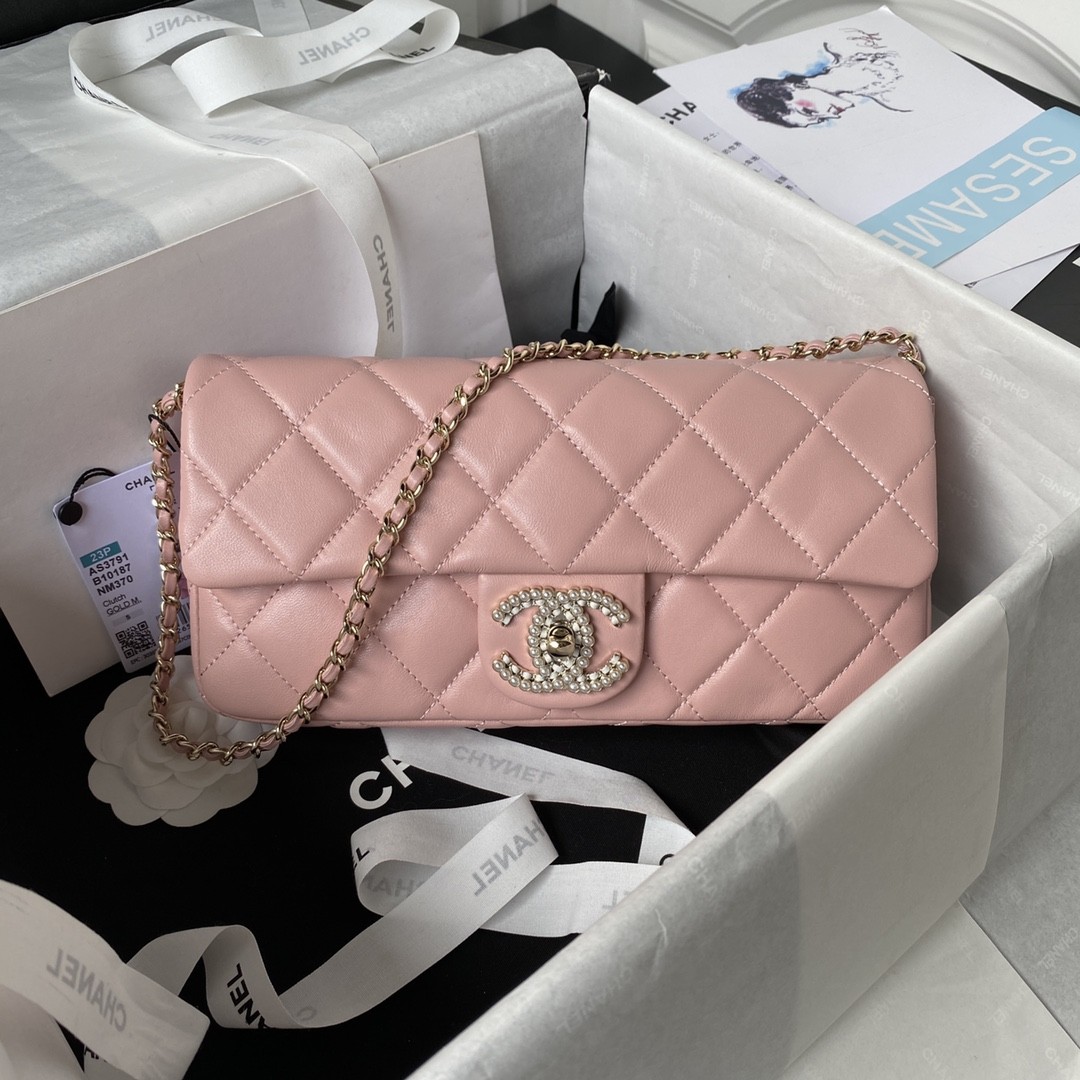 Chanel 23A Hot Selling Pearl Stick Bag AS3791, Top Quality Size: 11.5 * 26 * 4cm