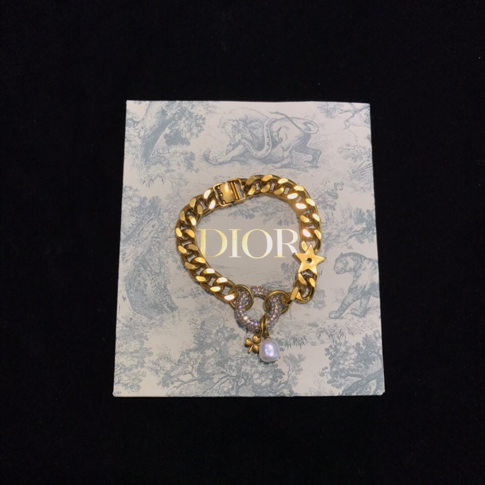 Dior logo chain bracelet