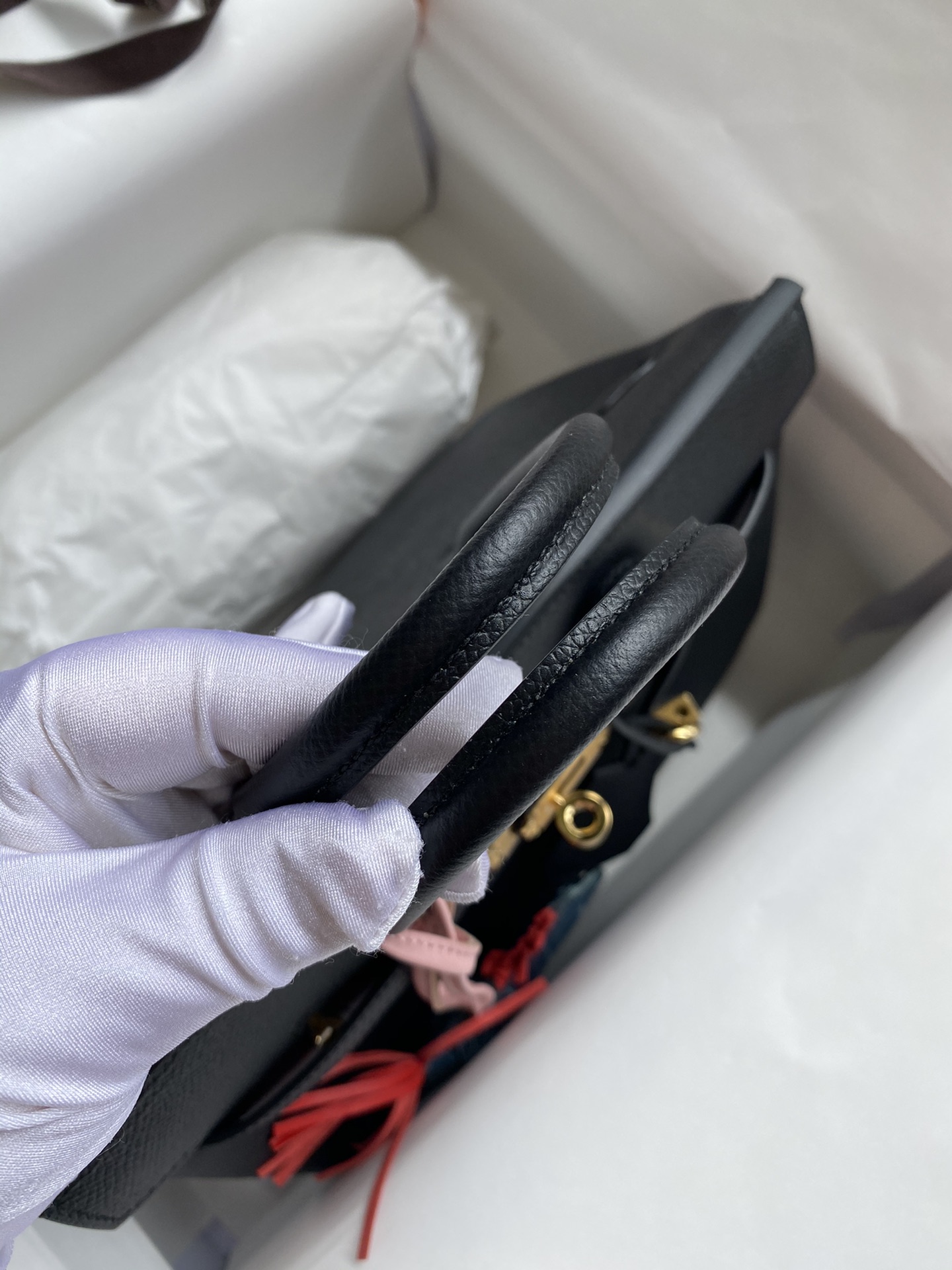 Birkin 25cm Epsom Leather Black Gold Buckle