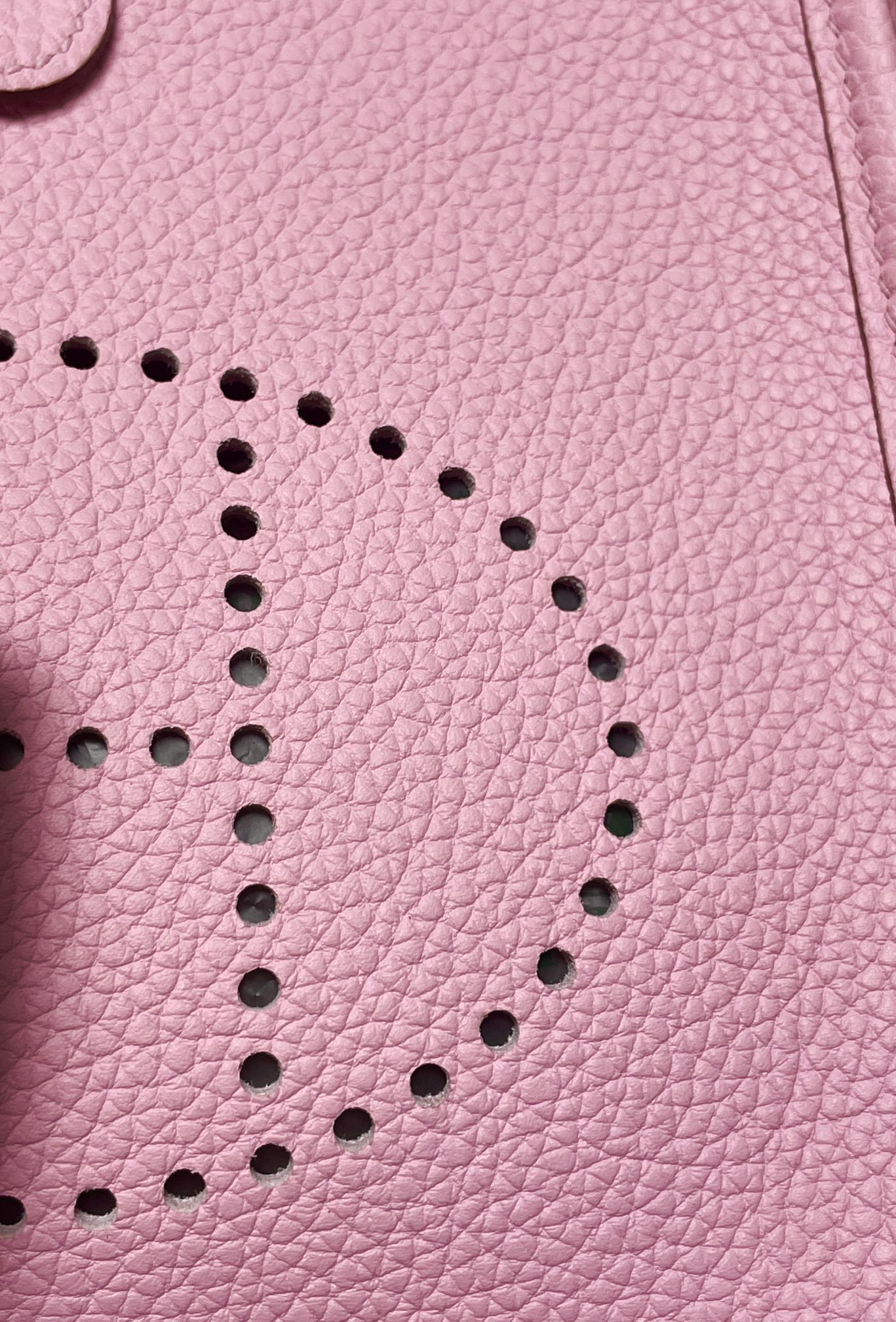 Mini Evelyn pink tc leather silver buckle