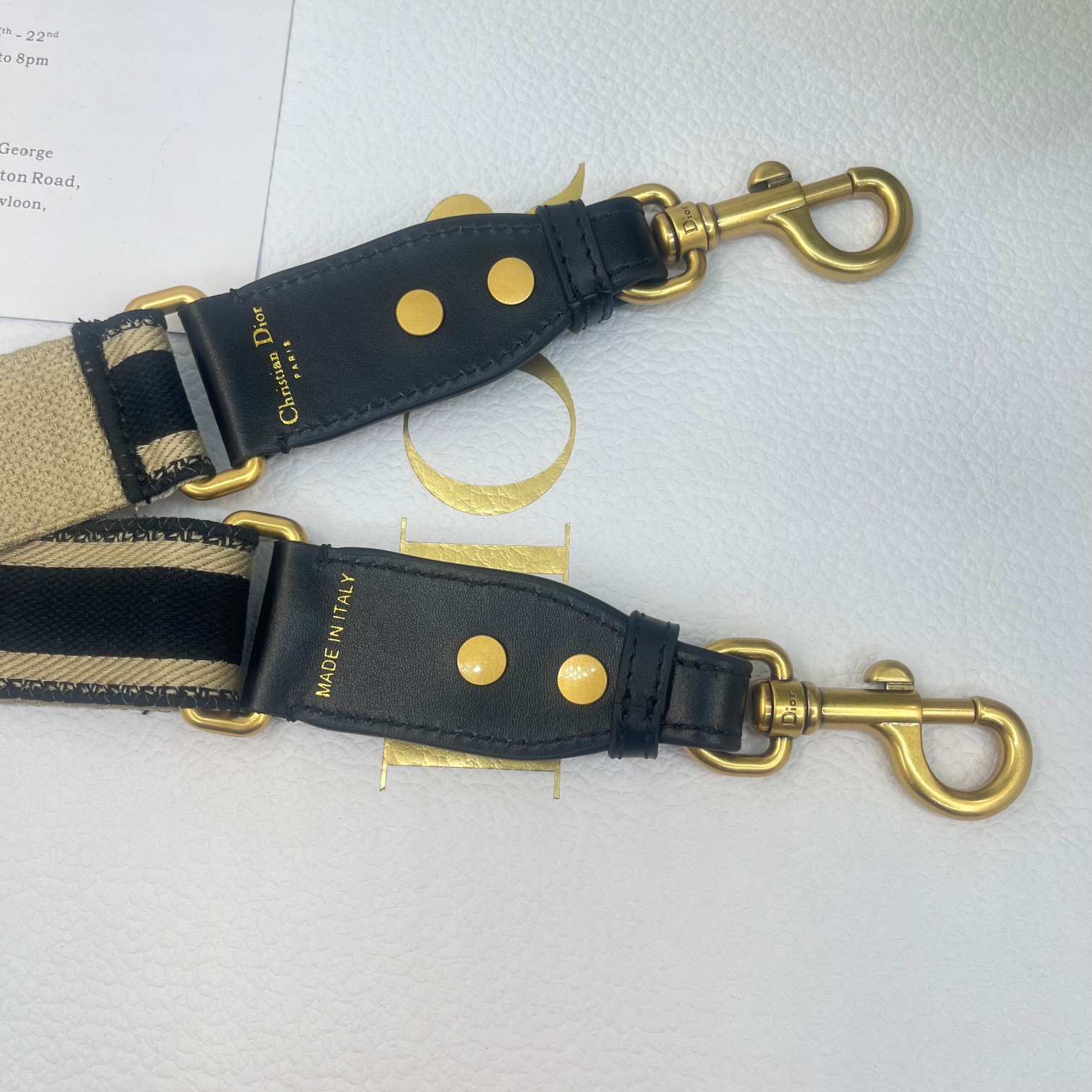 Dior's new adjustable shoulder straps