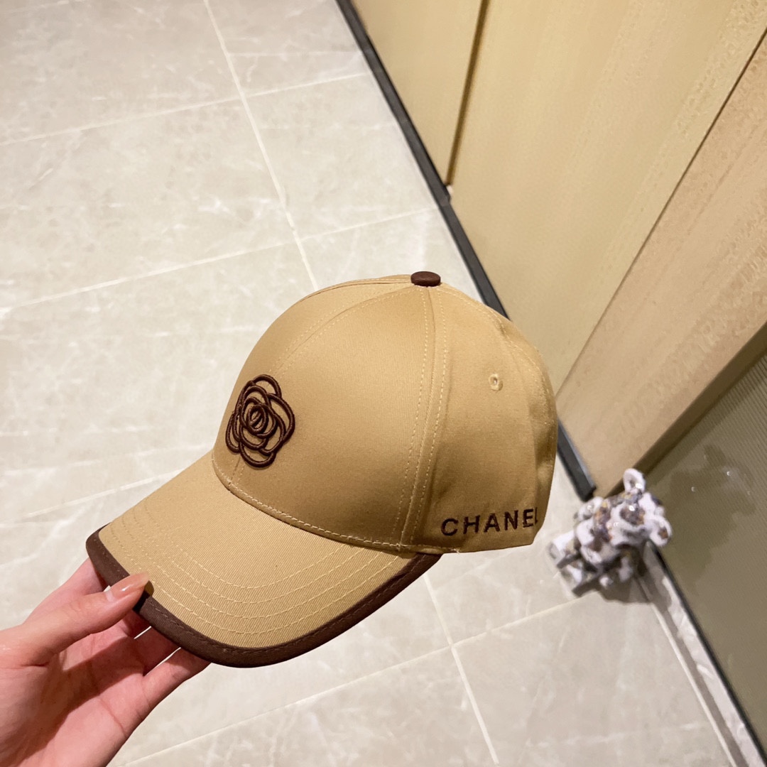 [CHANEL Chanel] 2023 new style embroidered baseball cap
