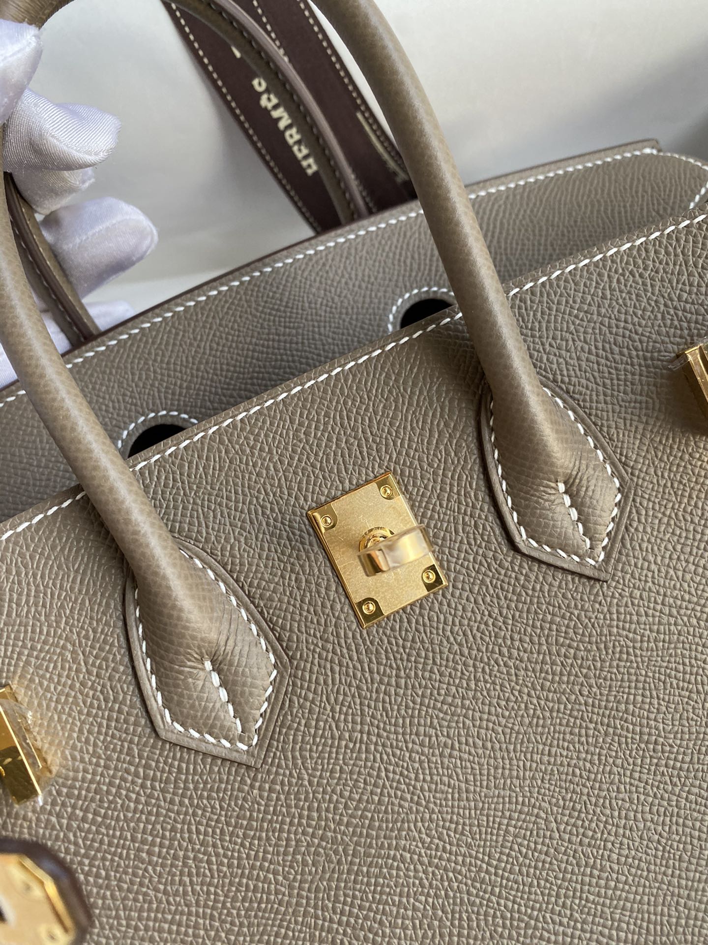 Birkin 25cm Epsom Leather Elephant Grey 🐘 Gold Buckle