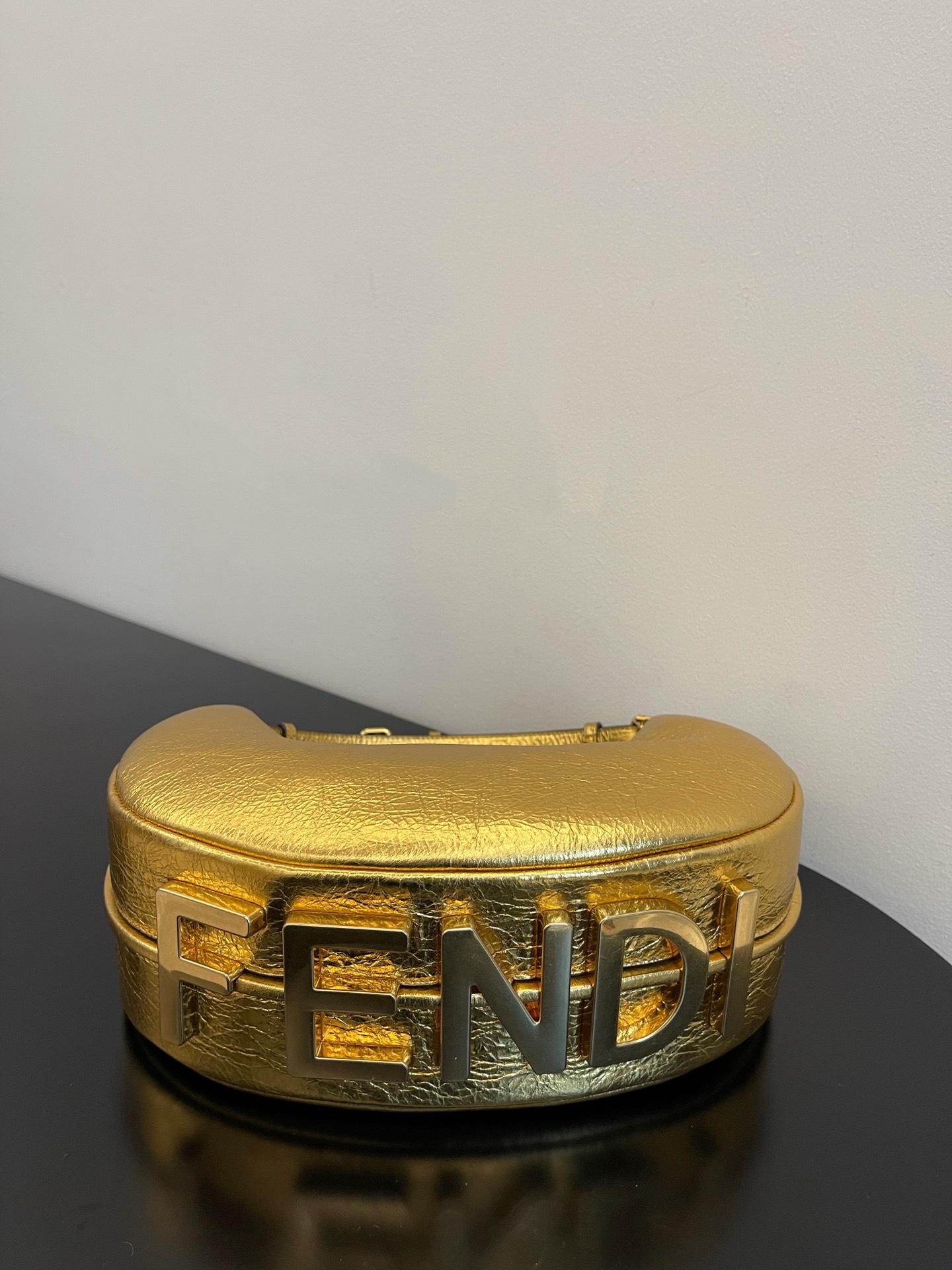 FENDI praphy underarm bag small gold