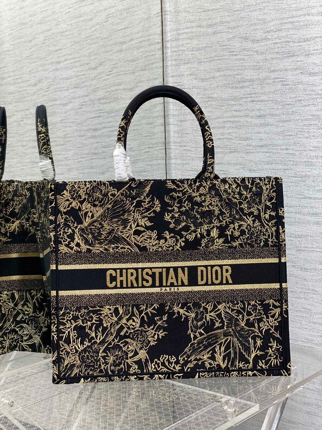 DIOR TOTE Limited Edition Gold Silk Line Collection
