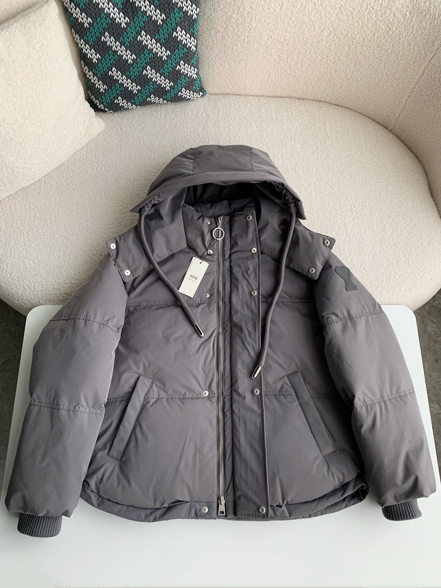 Ami Short men's down jacket