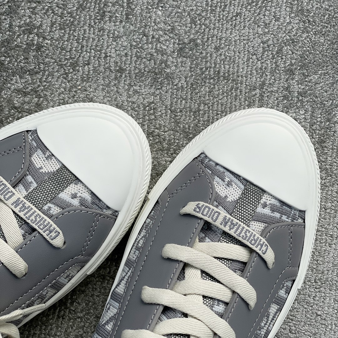 DIOR high top monogrammed shoes grey