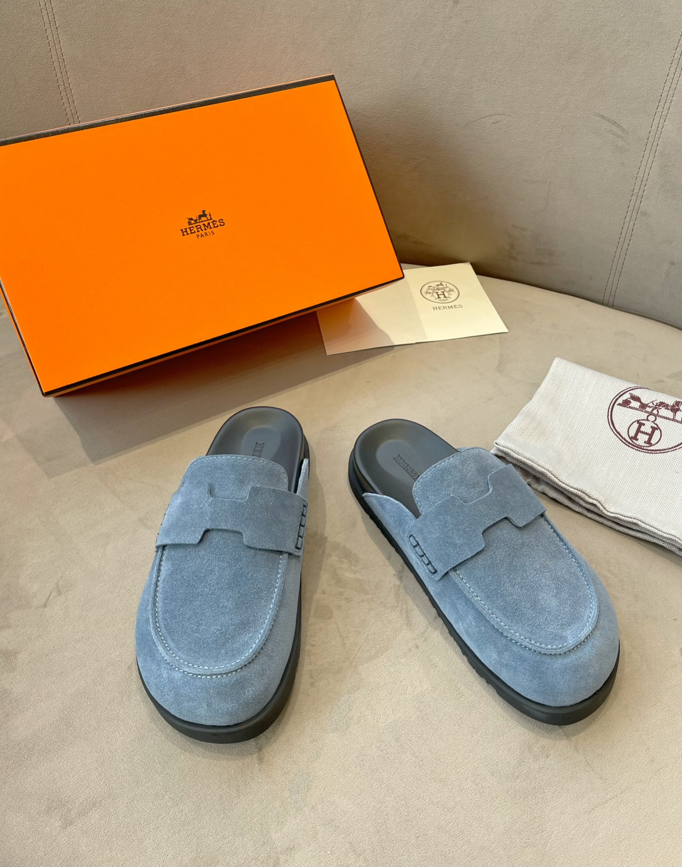 Hermes Birkenstock Mules