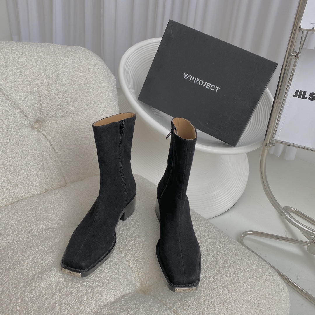 Y/Project private order washed denim import open beads two layer rubber outsole combination bottom