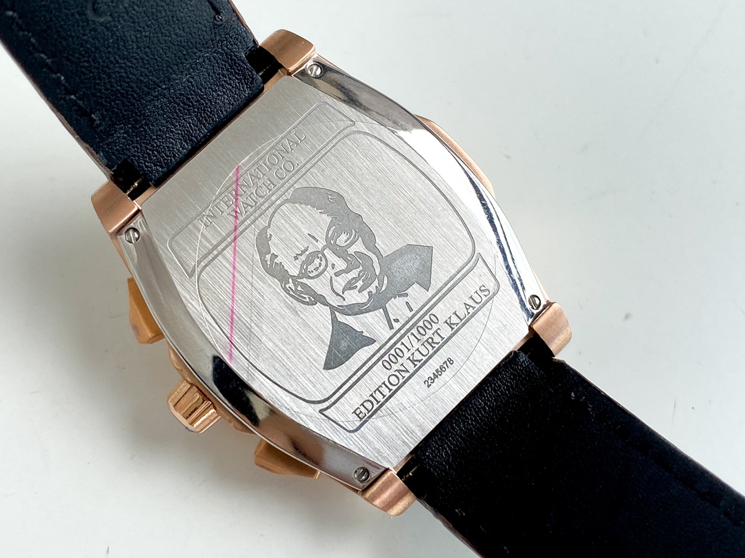 IWC- Fine men's watches Fully automatic mechanical movement, top 316 steel case and strap