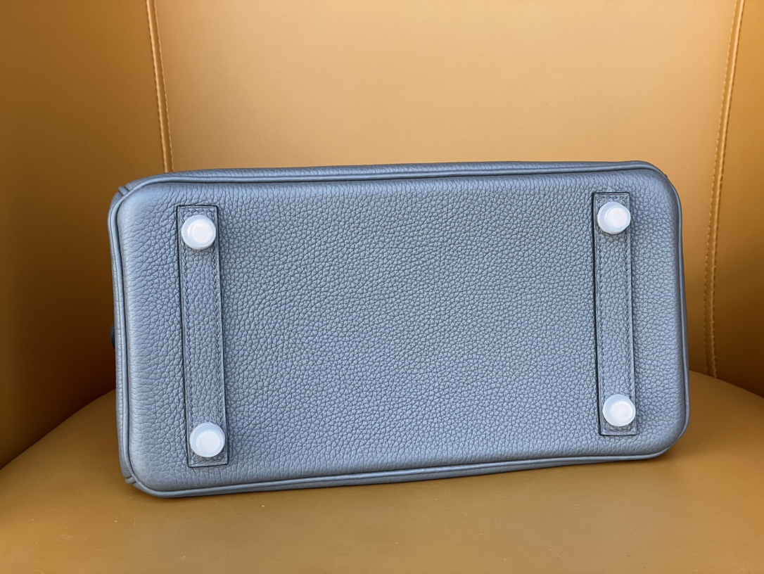 Birkin 25/30 Tin ware Grey togo rose Gold buckle