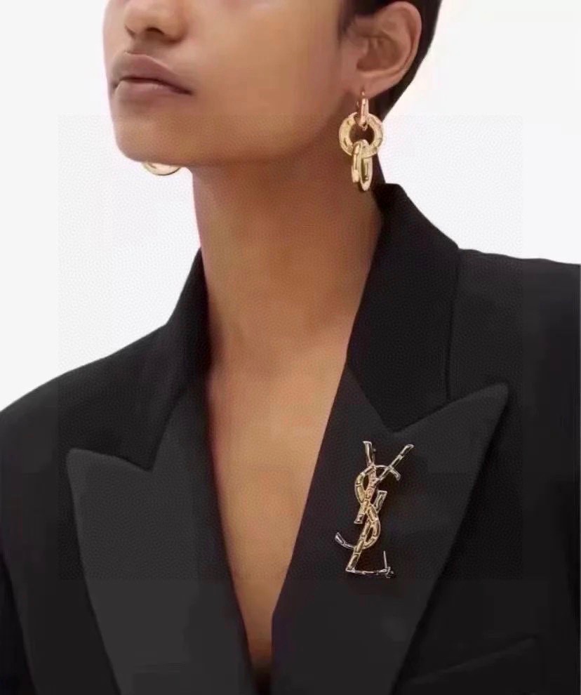Saint Laurent YSL brooch