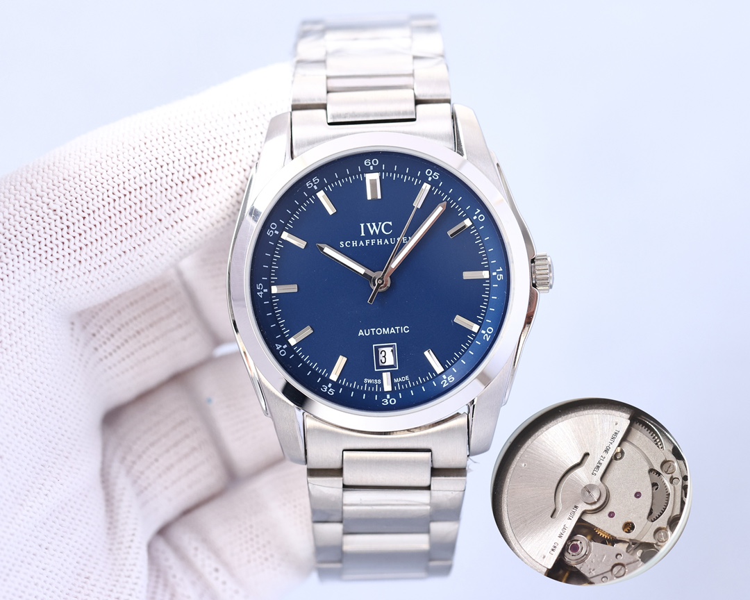 IWC- Fine men's watches Imported Citizen mechanical movement, top 316 stainless steel case and strap