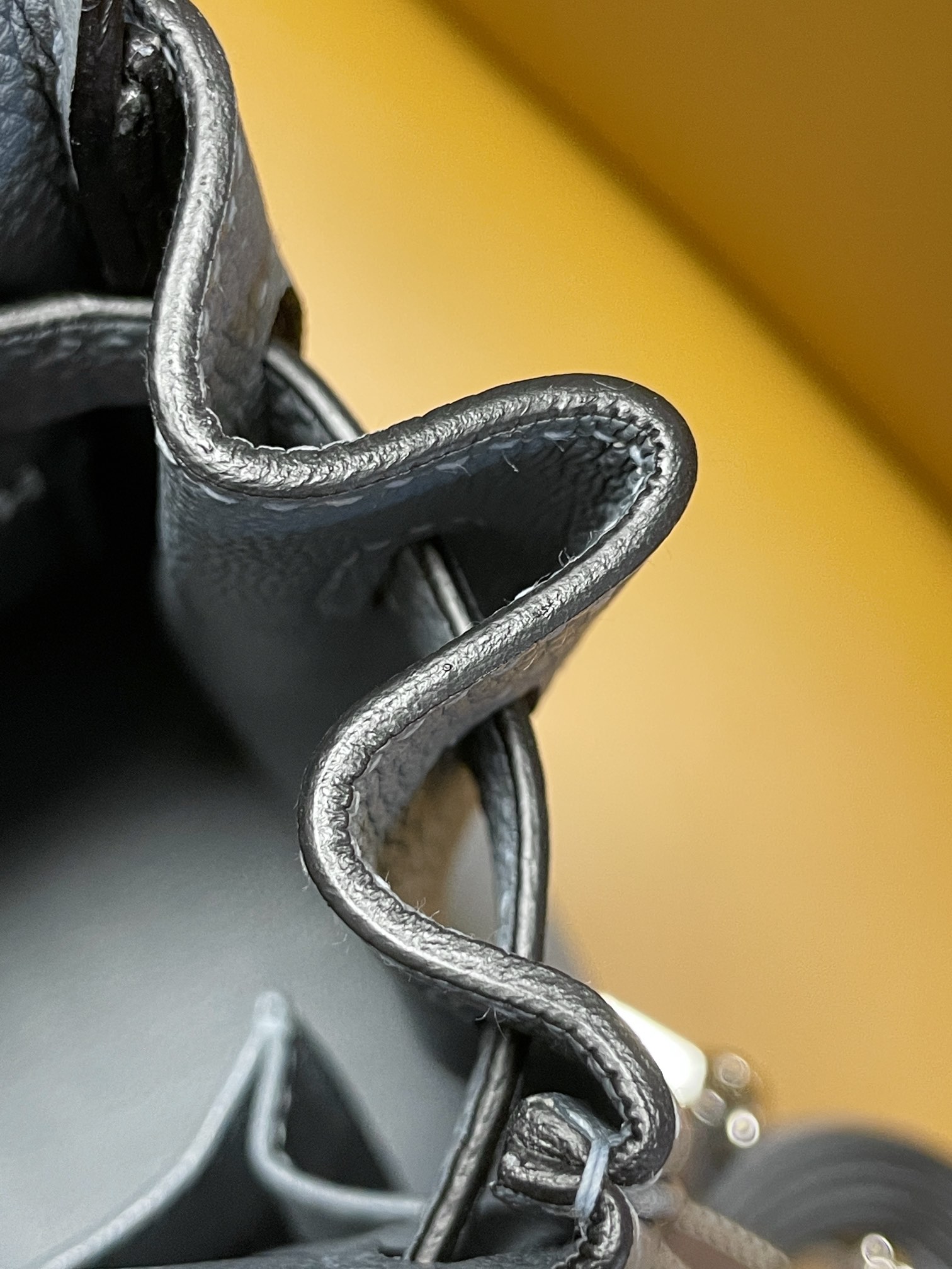 Kelly28 inseam j7 linen blue togo leather silver buckle