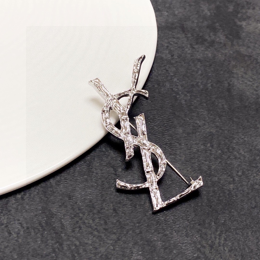 Saint Laurent YSL brooch