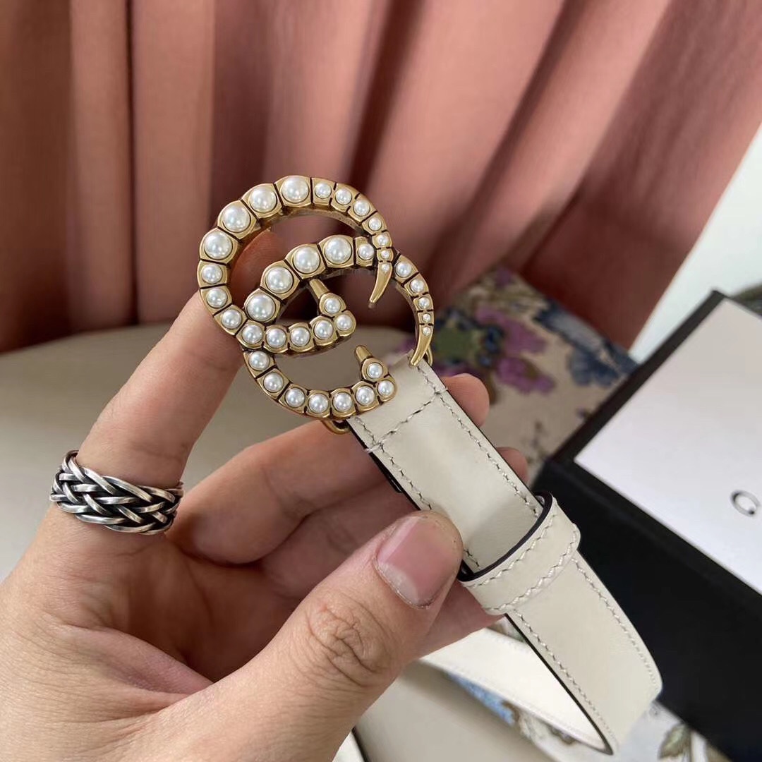 GUCCI double-sided imported cowhide