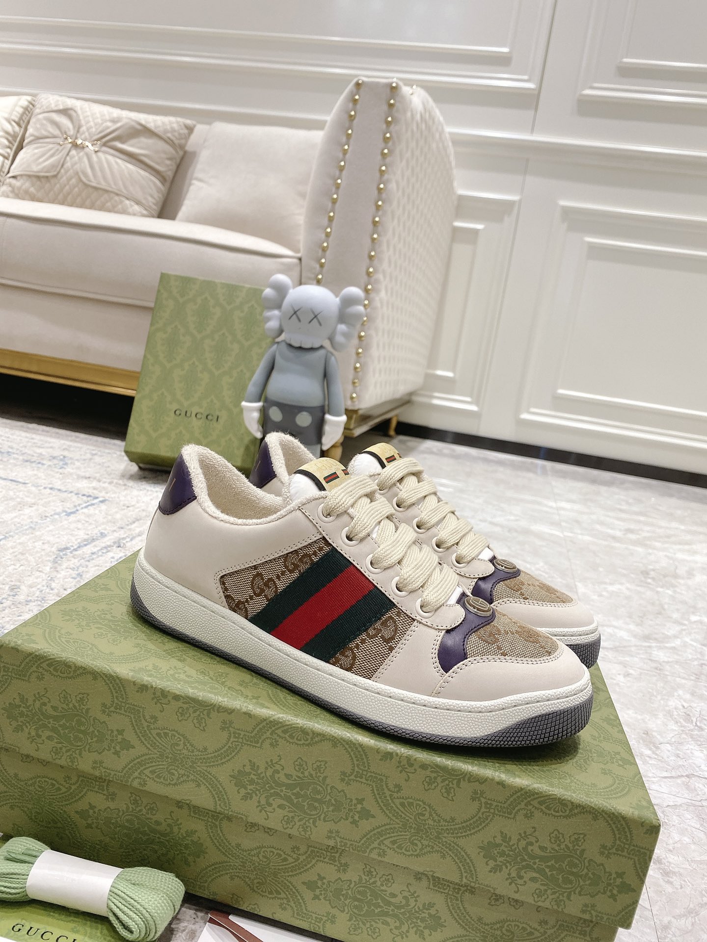 Gucci new upgraded small dirty shoes couple models