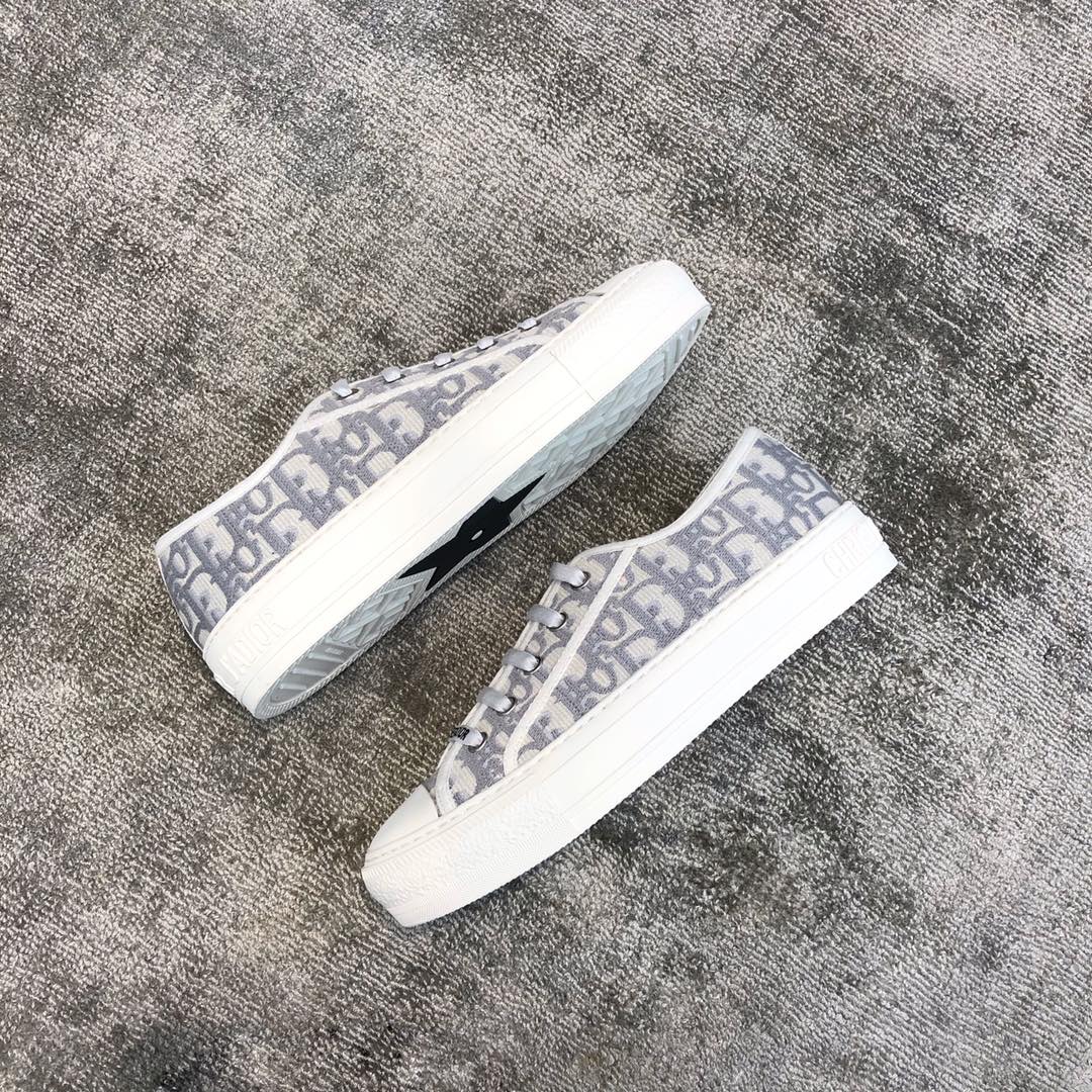 DIOR Antique Collection Grey letters Full electric embroidery Water-dyed sheepskin lining Private moulded outsole