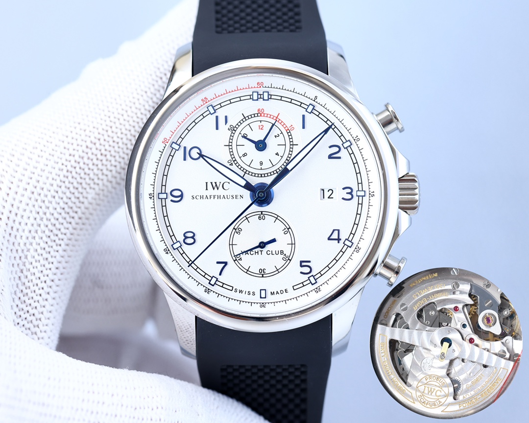 IWC- Portuguese IW390704 with Cal. 89361 chronograph movement Superluminova