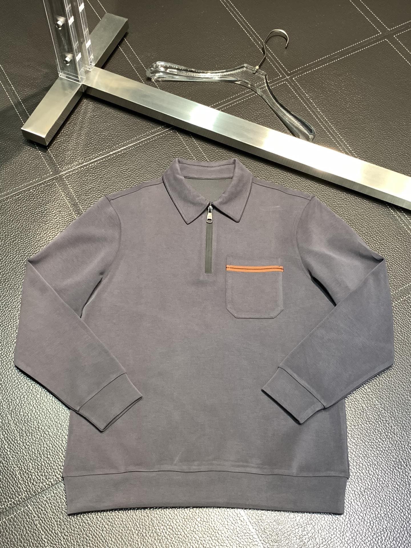 Zegna lapel casual sweatshirt