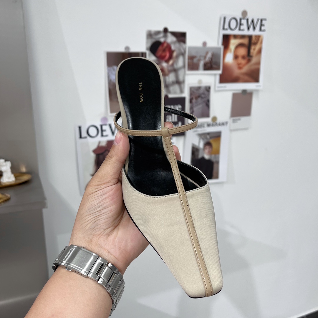 𝐓𝐇𝐄 𝐑𝐎𝐖｜𝟐𝟎𝟐𝟐/𝐒𝐒 𝐧𝐞𝐰 new model the row 2022/fw retro minimalist wrap toe heels