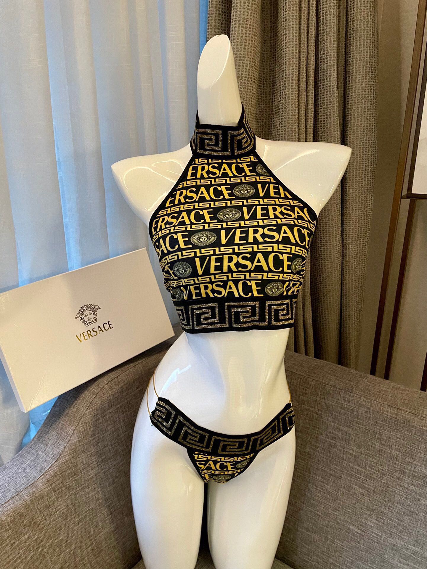 Versace two piece swimsuit
