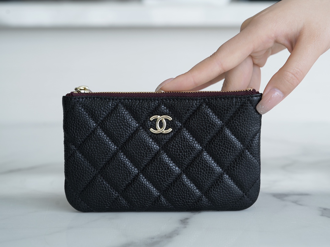 𝗖𝗛𝗔𝗘𝗡𝗟✦ Channel custom calfskin 🐂 Classic mini zippered carry-on bag