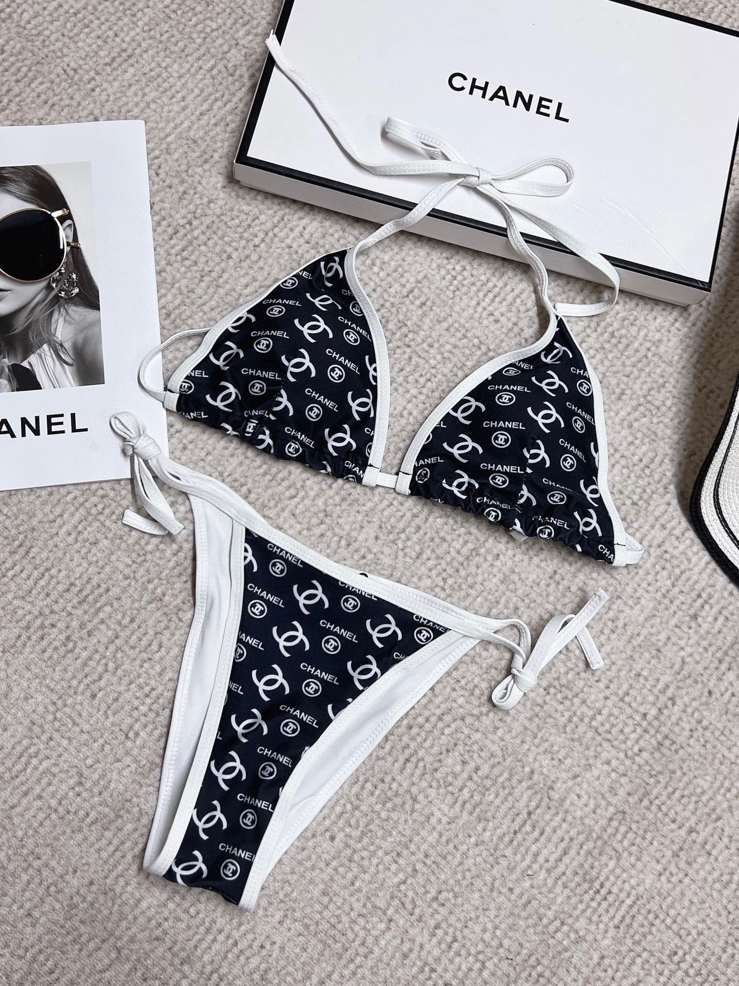 Chanel new printed bikini