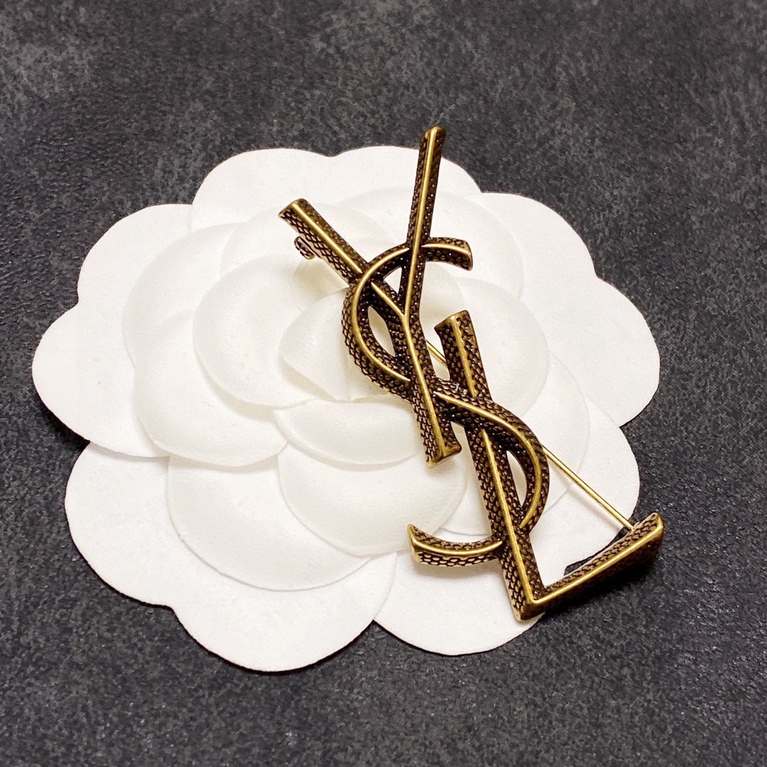 Saint Laurent YSL brooch