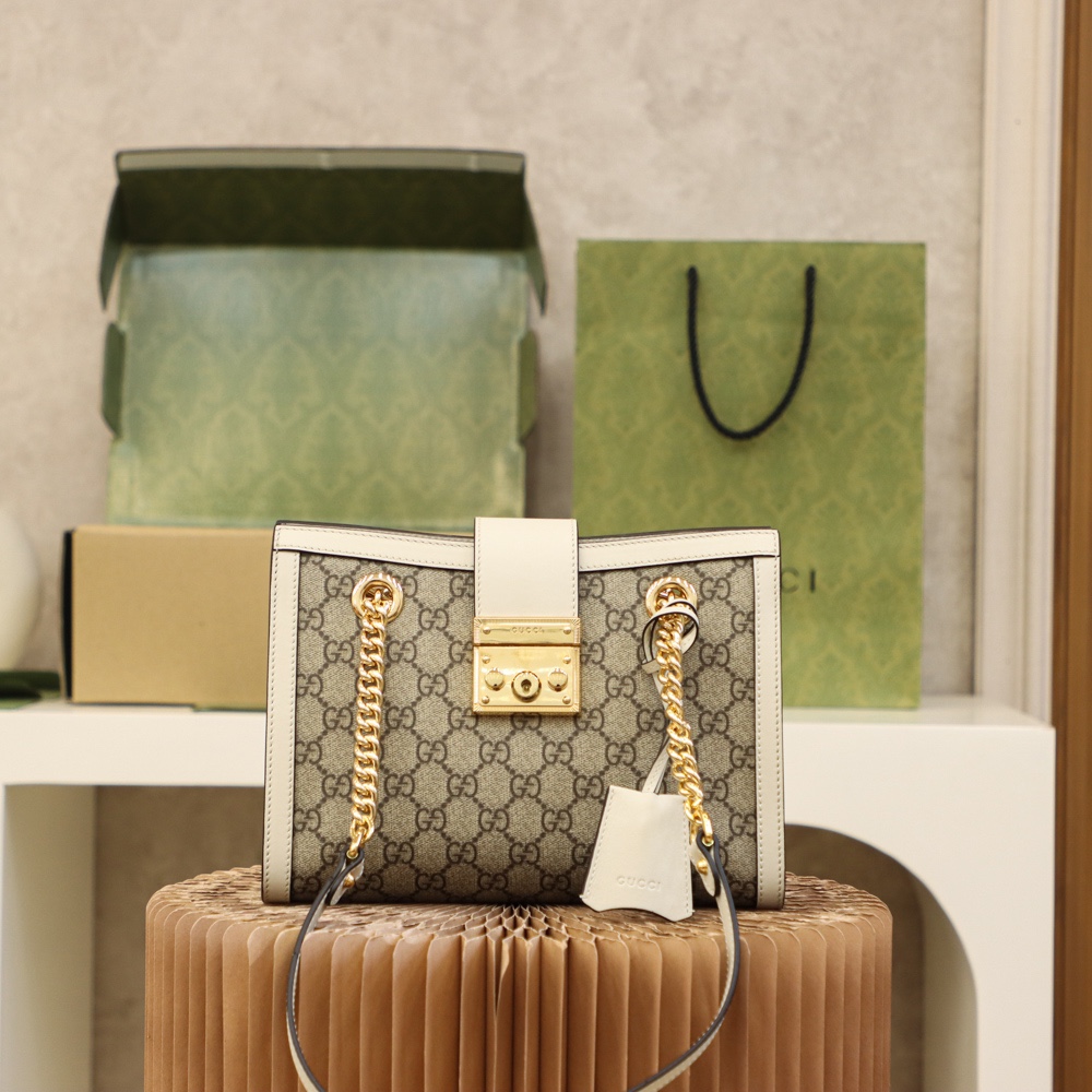 GUCCI 𝐏𝐚𝐝𝐥𝐨𝐜𝐤 series trumpet original leather #498156