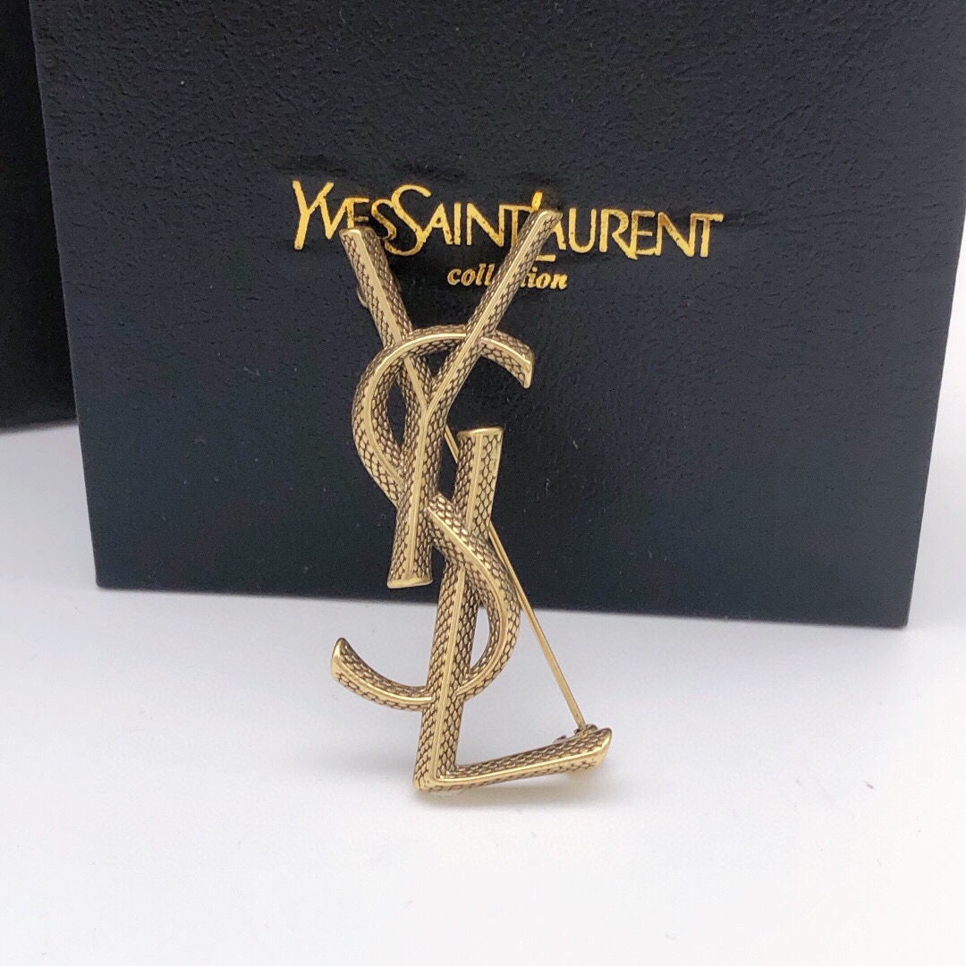 Saint Laurent YSL brooch