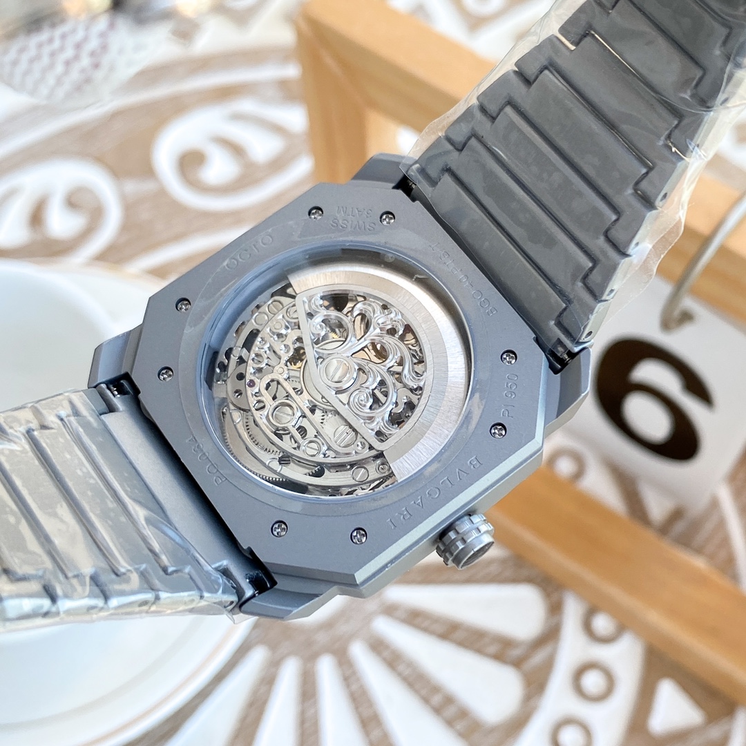Bulgari OCTO series automatic flywheel engraved mechanical movement