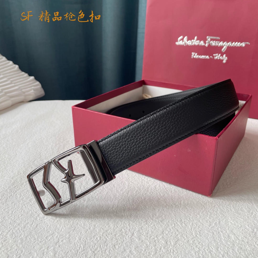 FERRAGAMO original single Italian men's belt