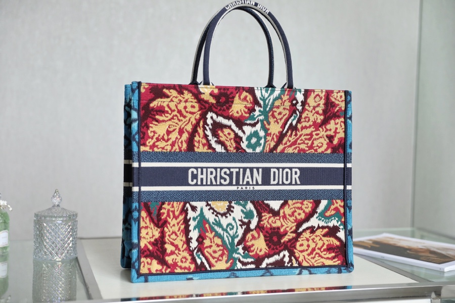 DIOR TOTE Paisley Blue