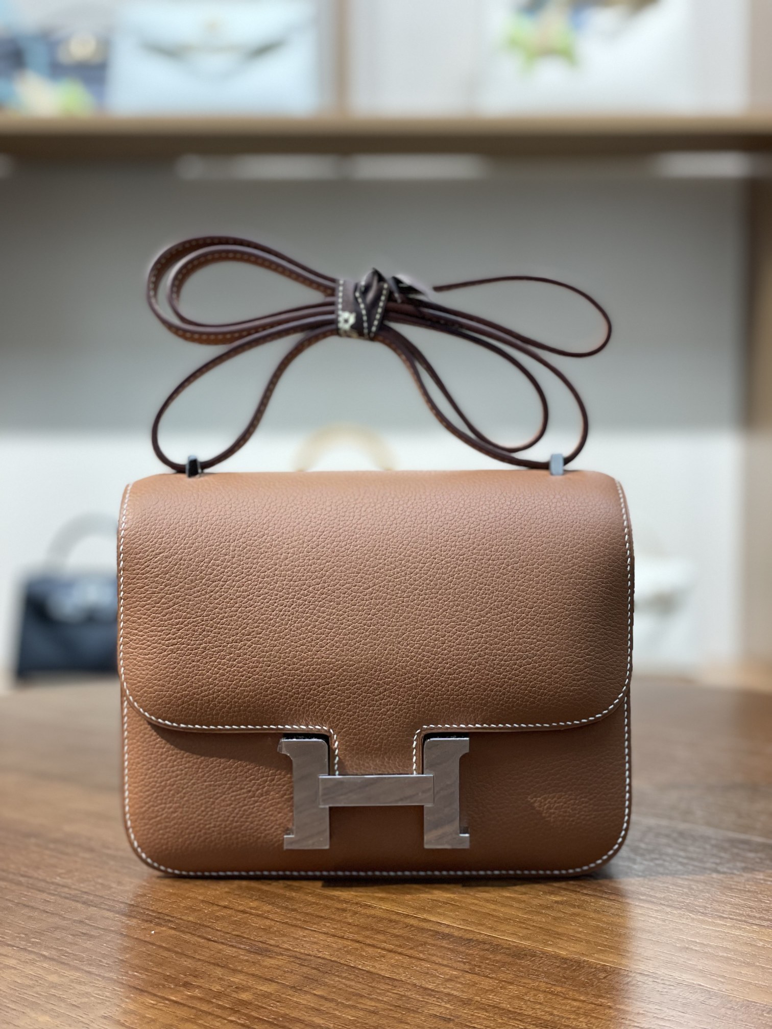 Kangkang 19 Golden Brown EVE Leather Silver Buckle