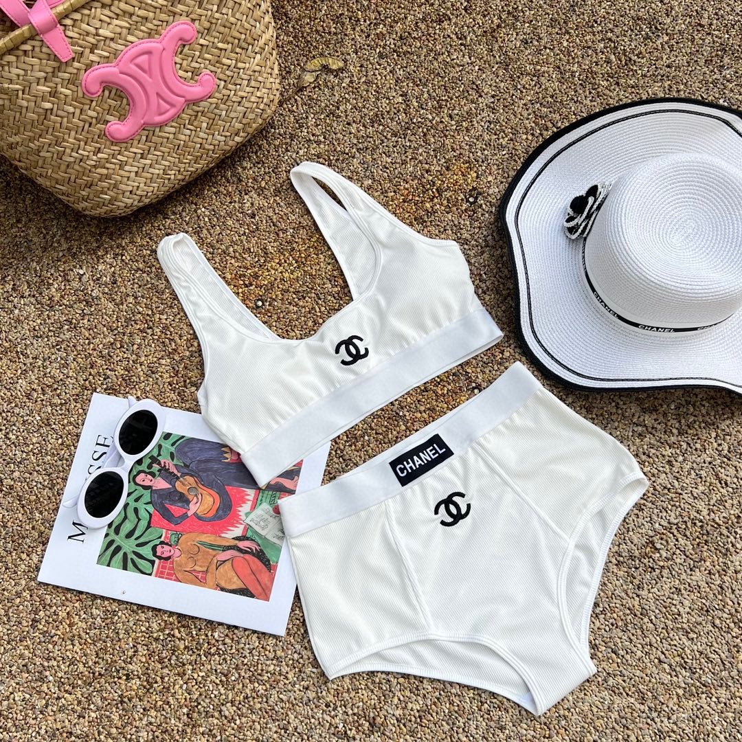 Chanel new split swimsuit
